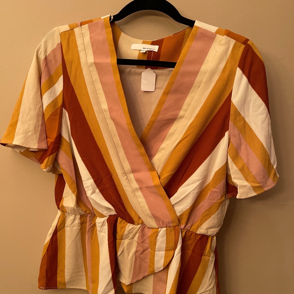 June and Hudson cinched waist top